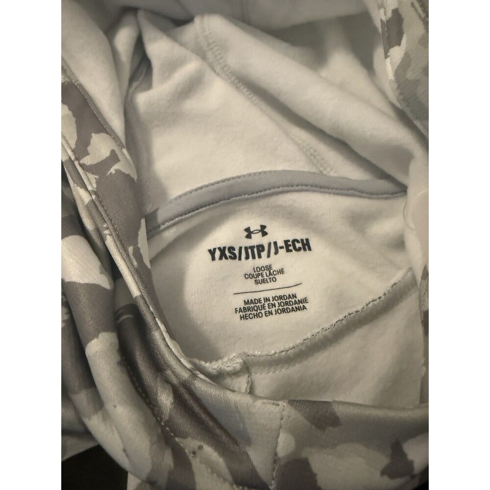 Under Armour Boys Fleece Big Logo Printed Camo Hoodie Youth XS MSRP $45 NWT - Picture 4 of 7